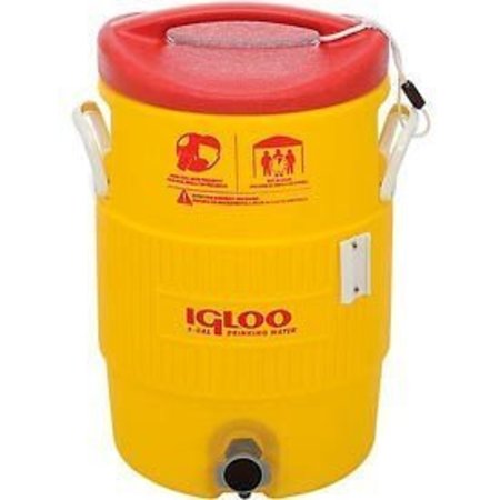 Igloo Igloo 48153 - Water & Beverage Cooler, Heat Stress Solution, Yellow, 5 Gallons 48153